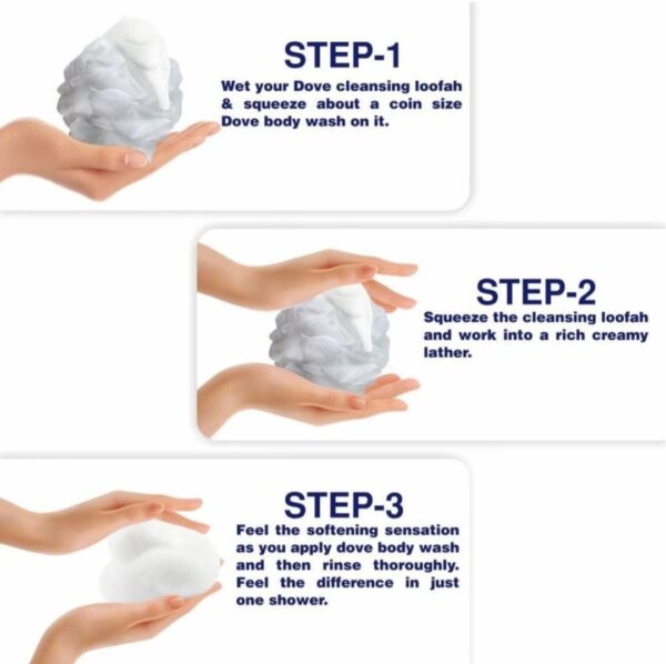 Dove Deep Moisture Body Wash With Free Loofah Inside - Image 3