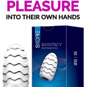 Skore Eggstacy - Pleasure Toy For Him (Washable | Soft & Skin Friendly) FOR AGE 21+ ONLY