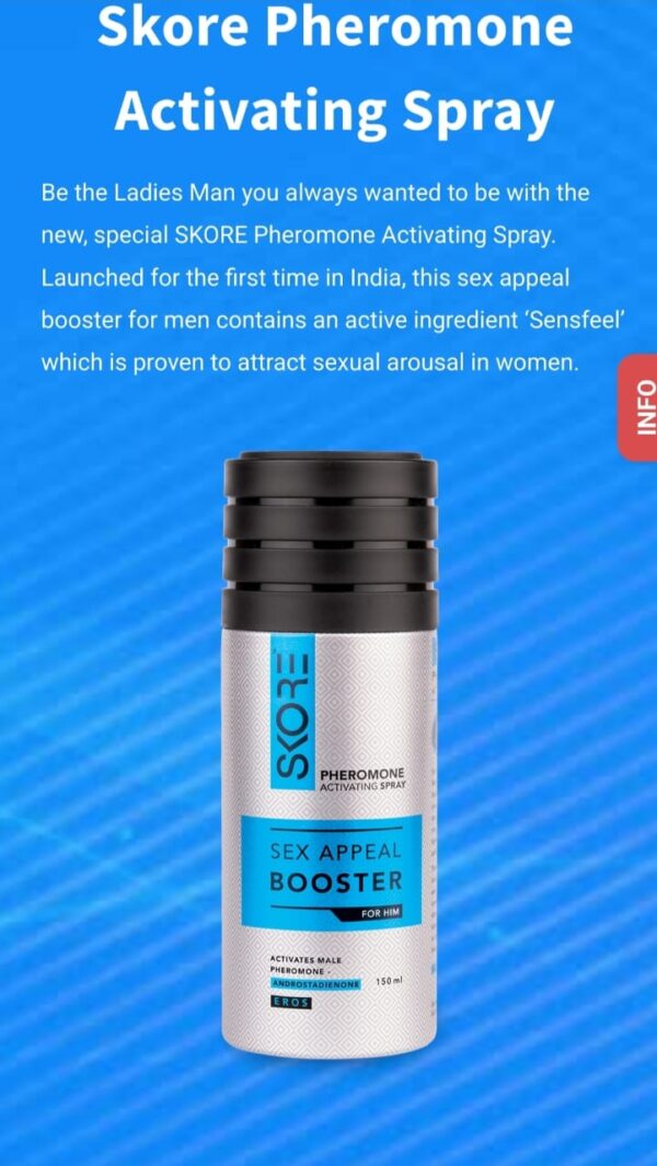 Skore Pheromone Activating Spray - Sex Appeal Booster FOR AGE 21+ ONLY