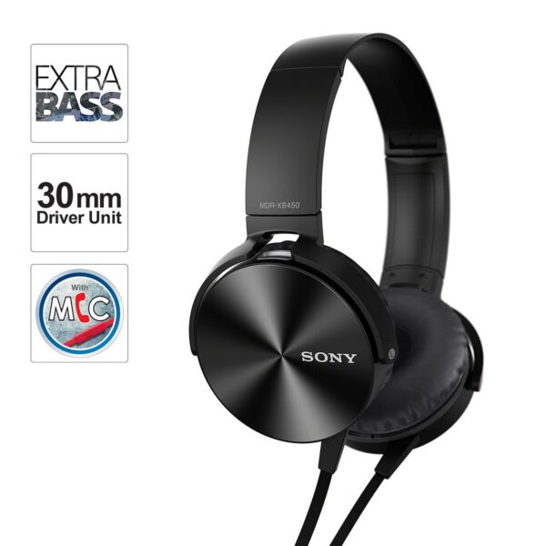 Sony Extra Bass Stereo Headphones With Mic (Sony MDR-XB450AP) CLEARANCE SALE - Image 4